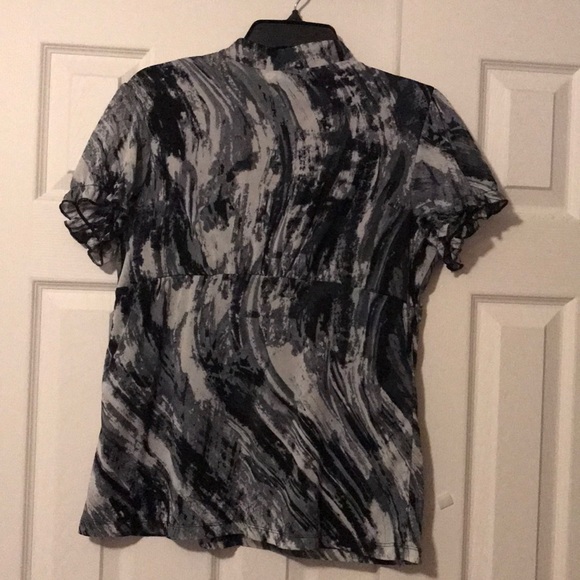 Women’s fun Elementz black and white size L blouse - Picture 4 of 7